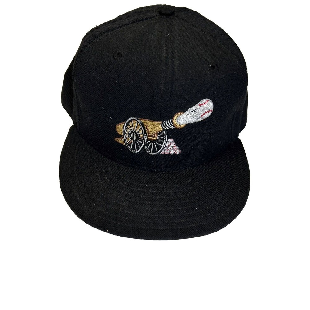 Vintage Prince William Cannons Minor League Hat Fitted 7 1 /8 USA Wool New Era